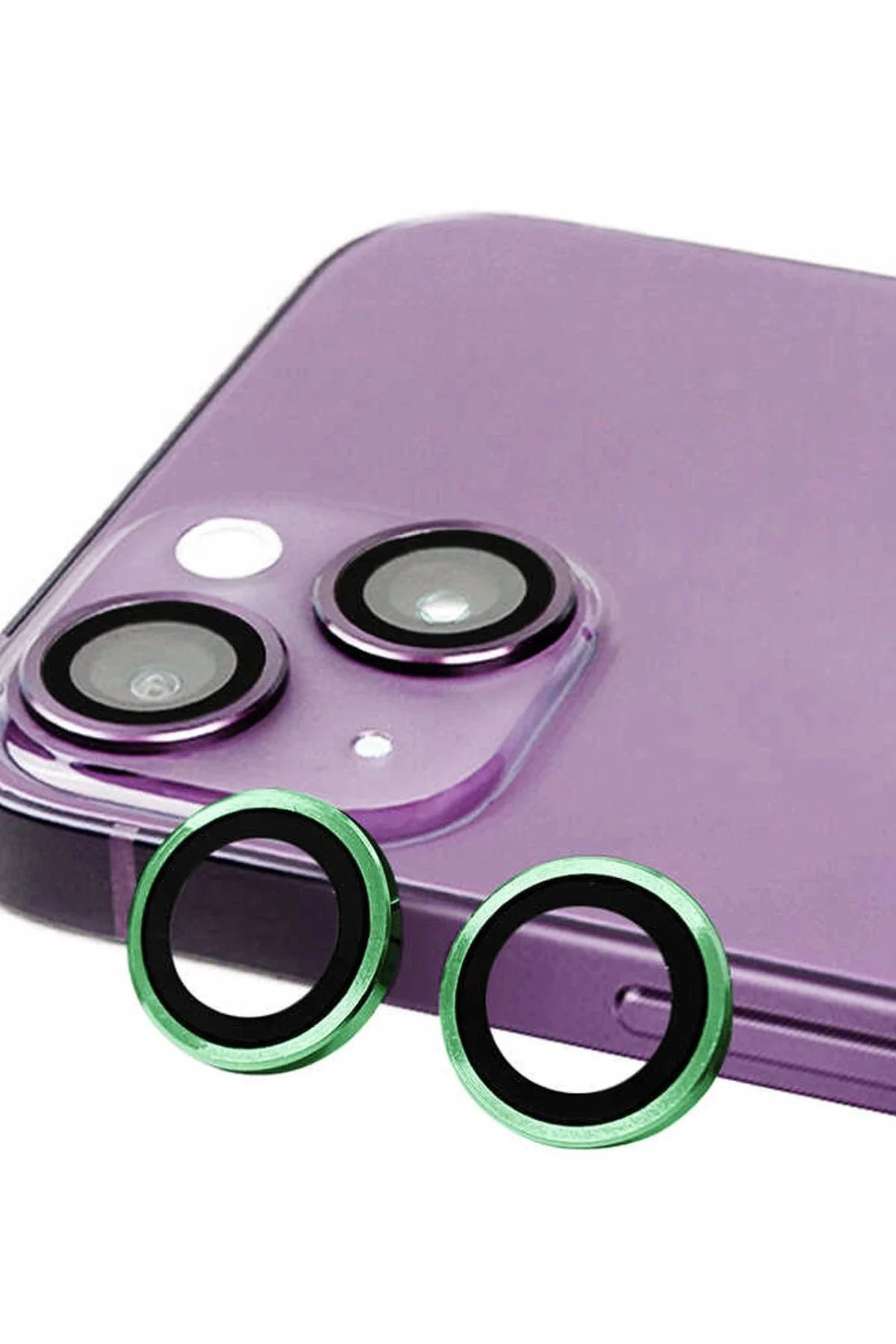 Omr Iphone 13 Raze Metal Kamera Lens - Yeşil Omr Iphone 13 Raze Metal Kamera Lens - Yeşil