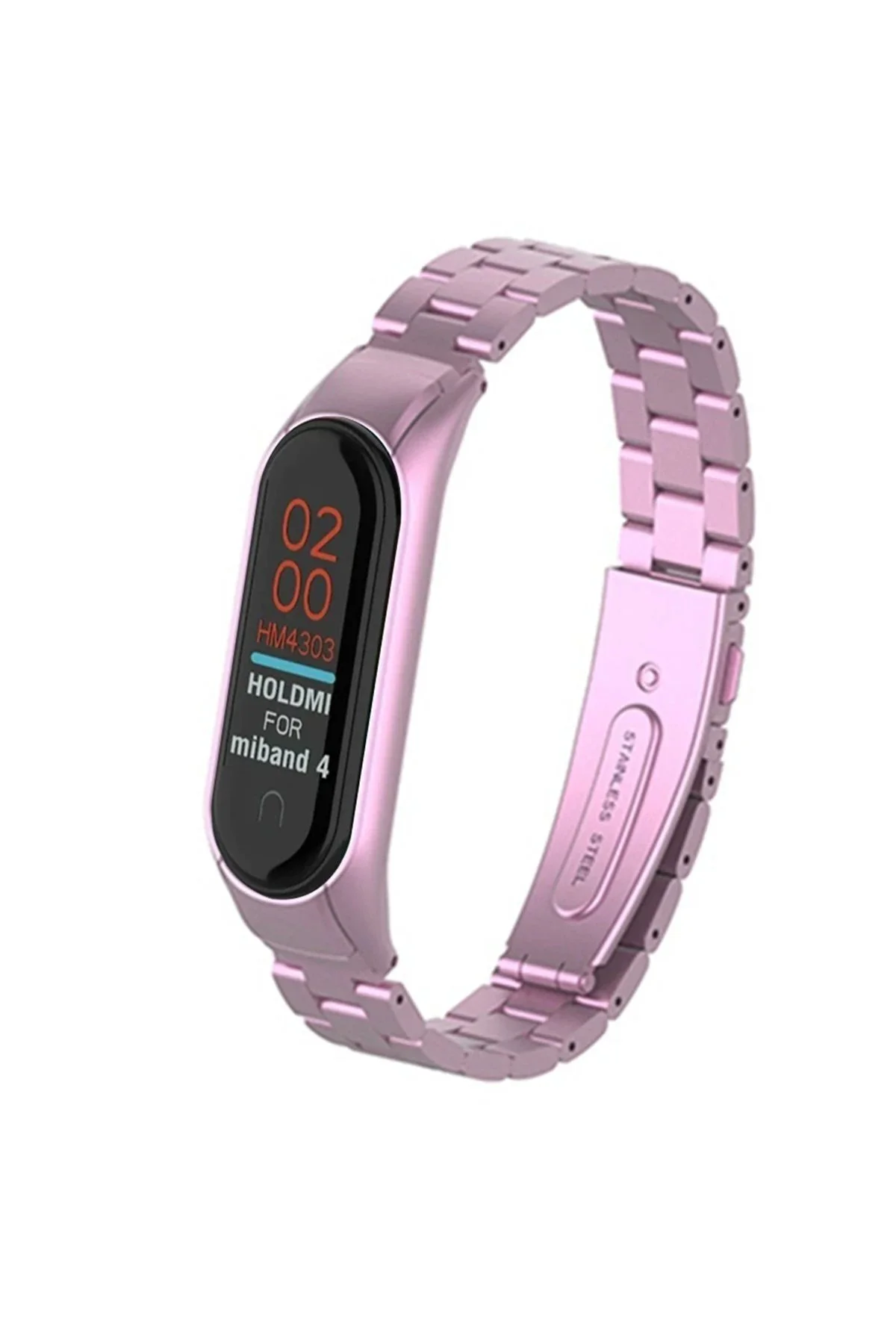 Omr Xiaomi Mi Band 4 Metal Baklalı Kordon - Rose