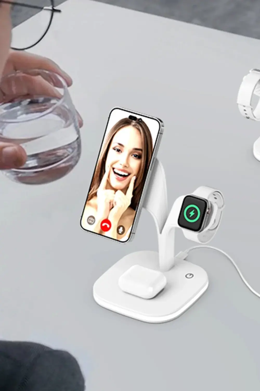 OMR02 YM-UD22 Kablosuz Şarj Masaüstü Set - Siyah