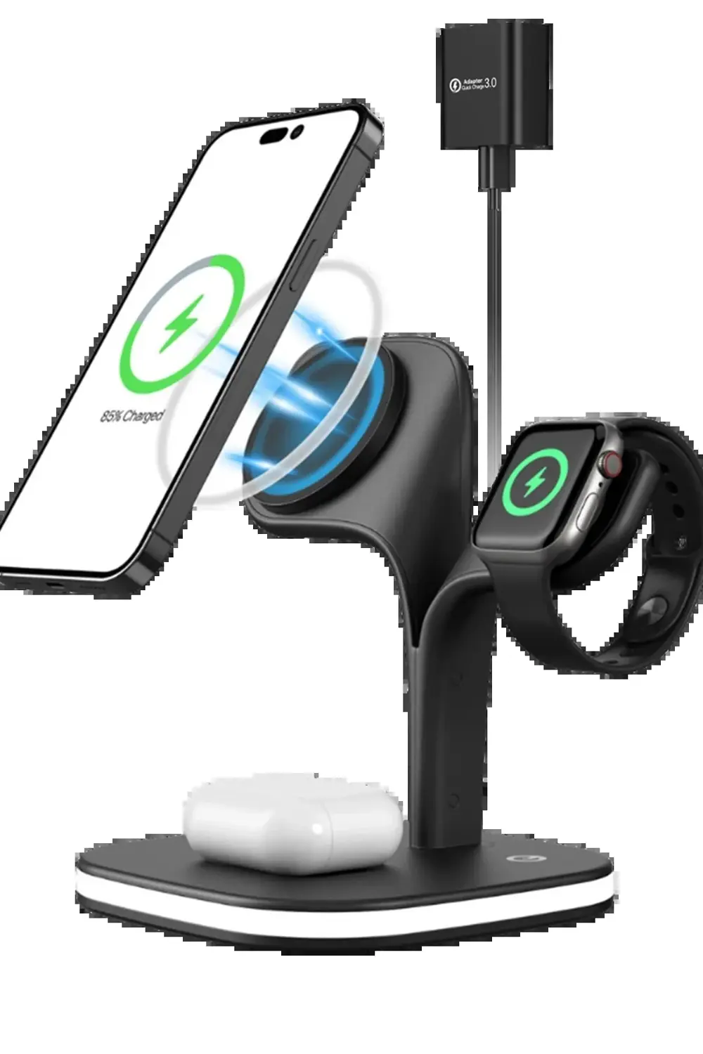 OMR02 YM-UD22 Kablosuz Şarj Masaüstü Set - Siyah