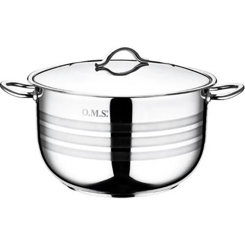 Oms 2005 Mega Çelik Tencere 36x22 Cm 22,5 Litre