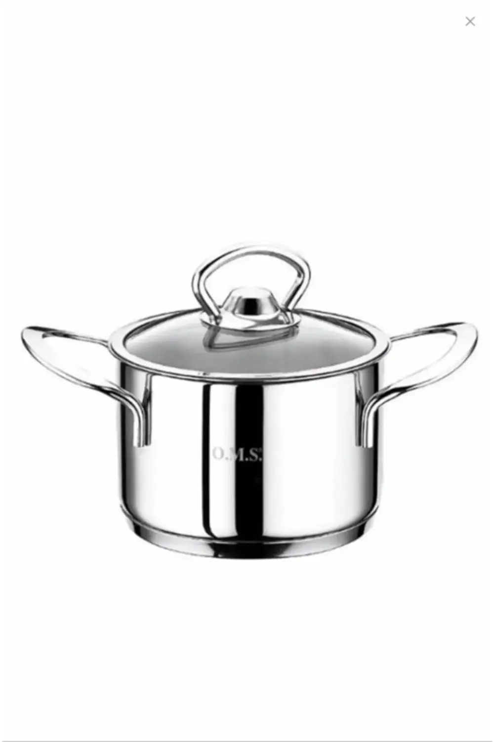 Oms 2008 Mini Derin Sos Tencere Paslanmaz Çelik 14x8 Cm