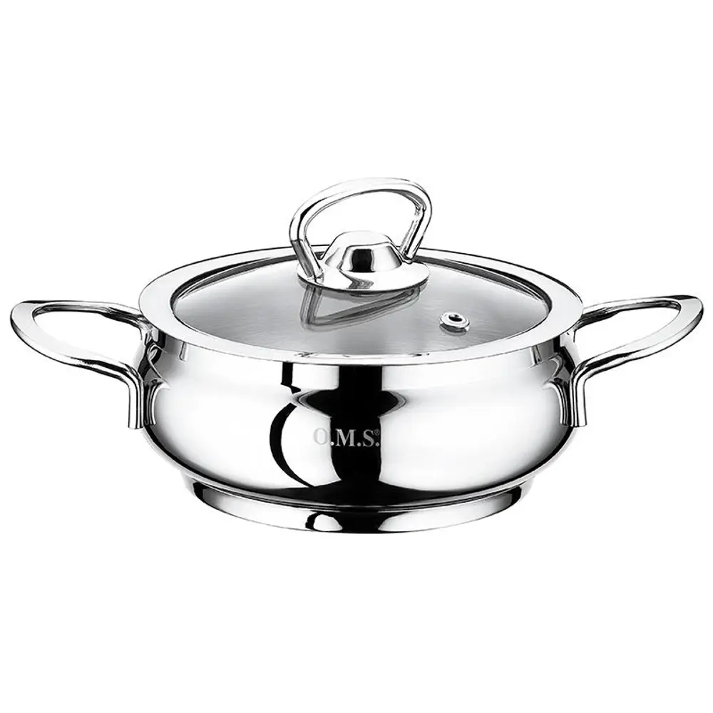 Oms 2009 Mini Küre Basık Sahan Tencere 14x6 Cm 0,80 Litre