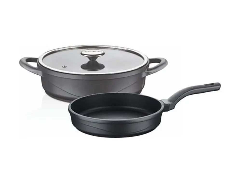 Oms 3732 3 Parça Wave Döküm Tencere Seti Antrasit Oms 3732 3 Parça Wave Döküm Tencere Seti Antrasit
