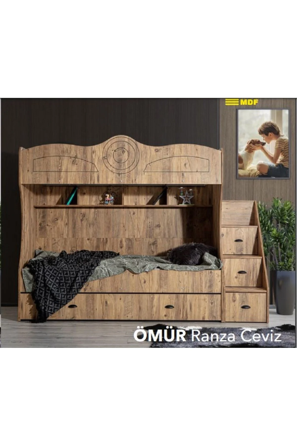 ÖMÜR MDF MERDİVENLİ RANZA Fiyatı, Yorumları ve Özellikleri