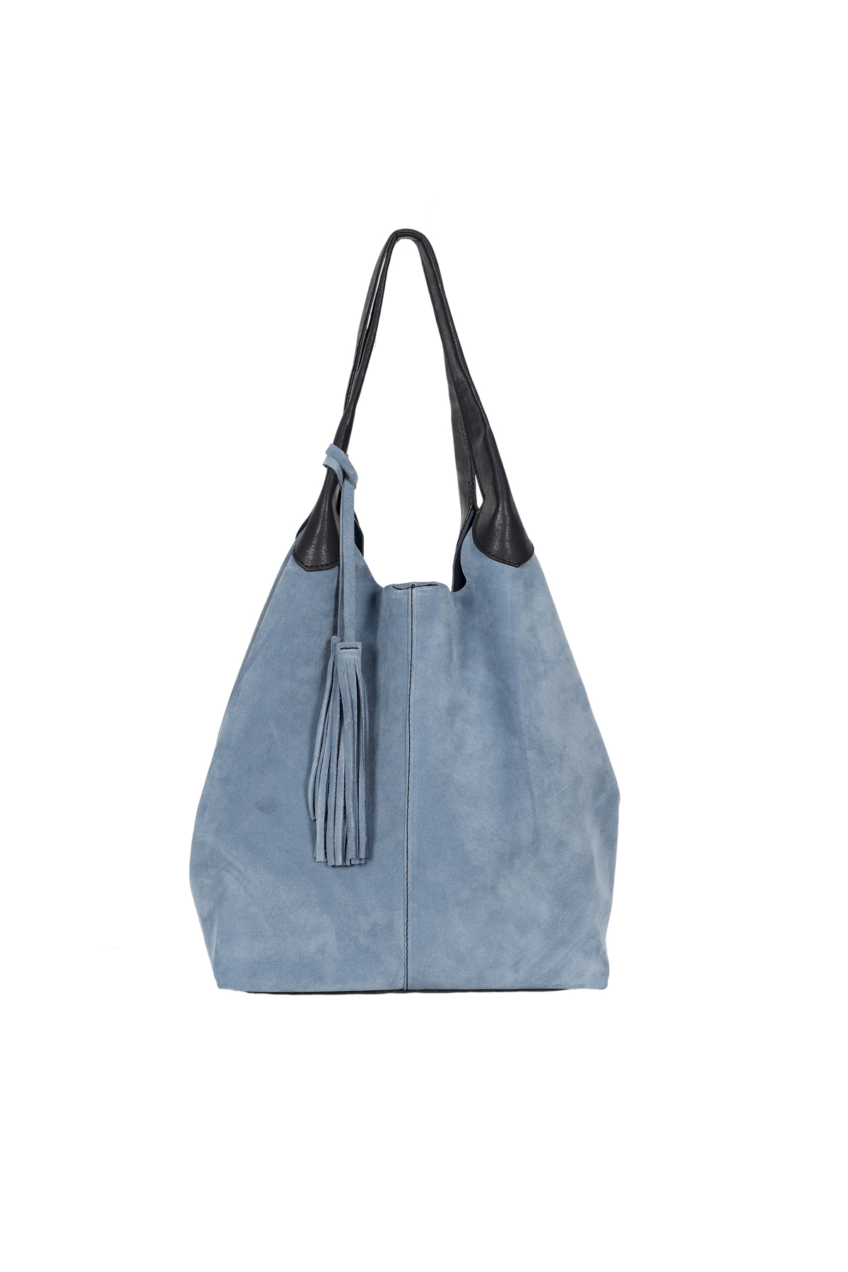 Hbs Mavi Süet 100 % Gerçek Deri Omuz Çantasi 2000