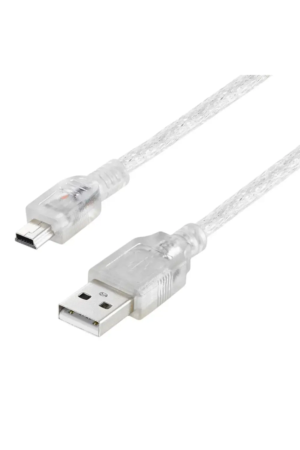 omx Şarj Aleti Kablosu Usb 5 Pin Geniş 1.5 Metre Şeffaf gextrx 97