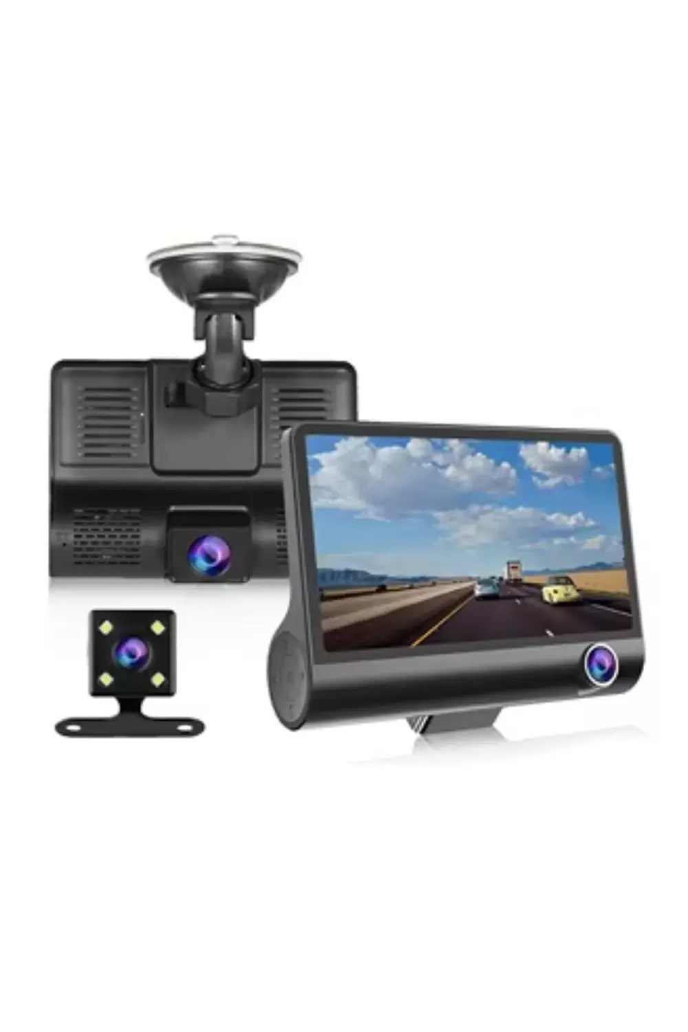 Ön Arka Kayıt Yapan Araç Kamerası 170 Derece Geniş Açılı