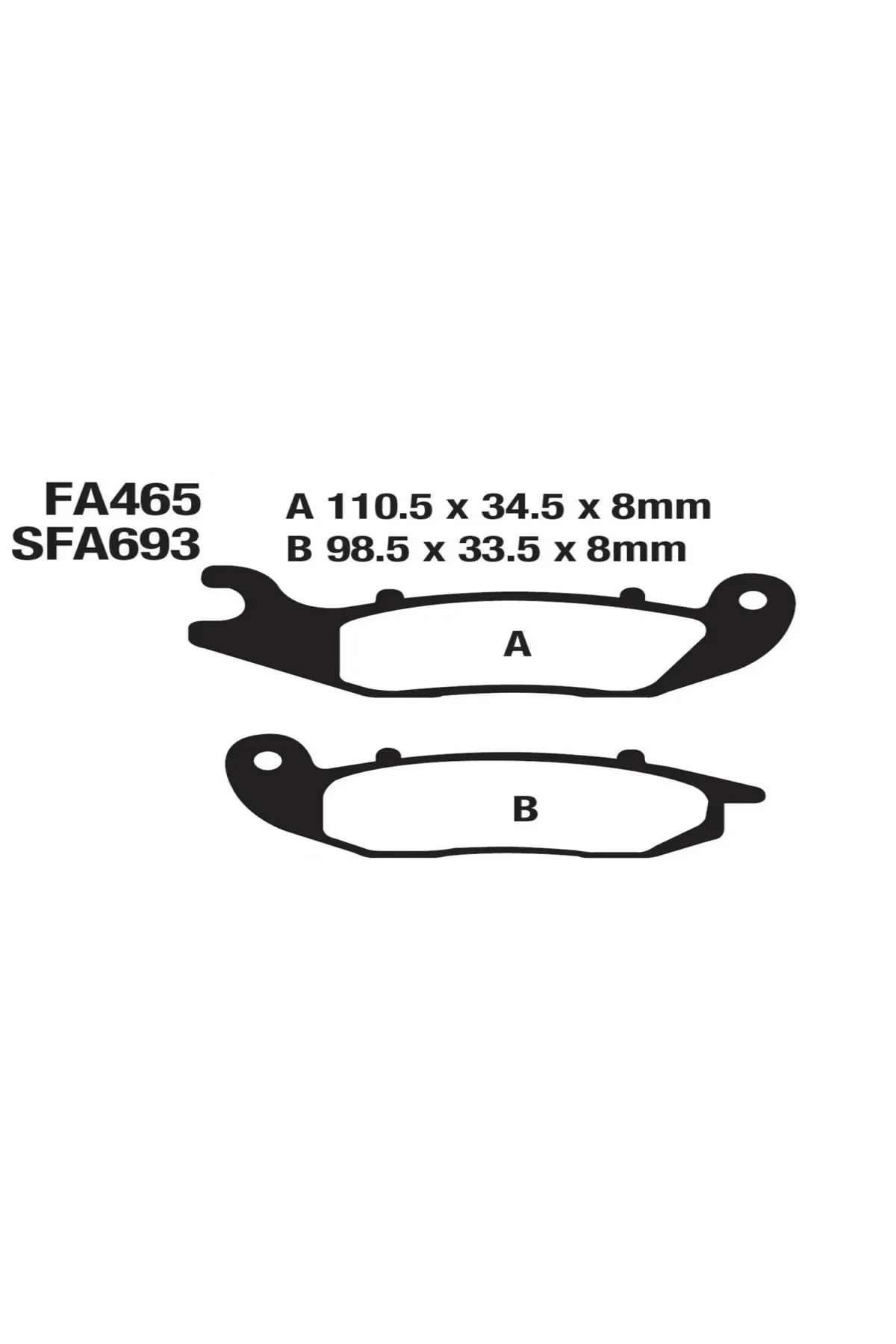 Ön Fren Balatası Honda Pcx 125 2021-2023 Crf250L Crf250 Ld Crf250