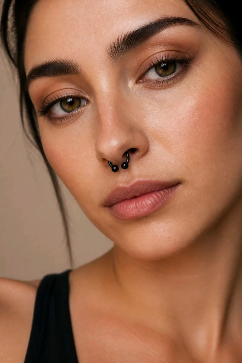 On mm 2 Adet Yarım Ay Siyah Unısex Pirsıng On mm 2 Adet Yarım Ay Siyah Unısex Pirsıng