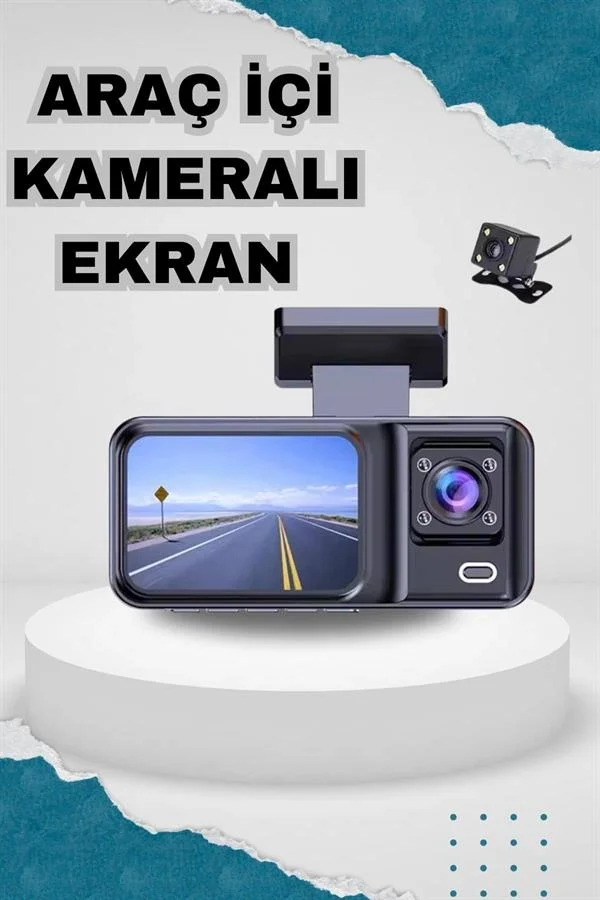 Ön ve Arka Kameralı 2 İnç 1080P Full HD DVR Araç İçi Ekran Fiyatı, Yorumları ve Özellikleri