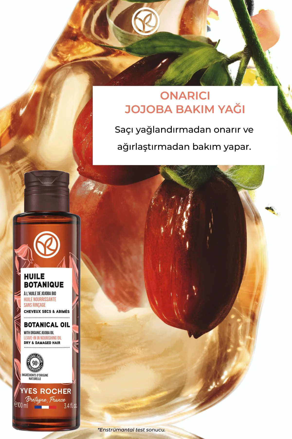 Onarıcı Jojoba Bakım Yağı -tüm Saçlar / Huile Botanique - Prebiyo