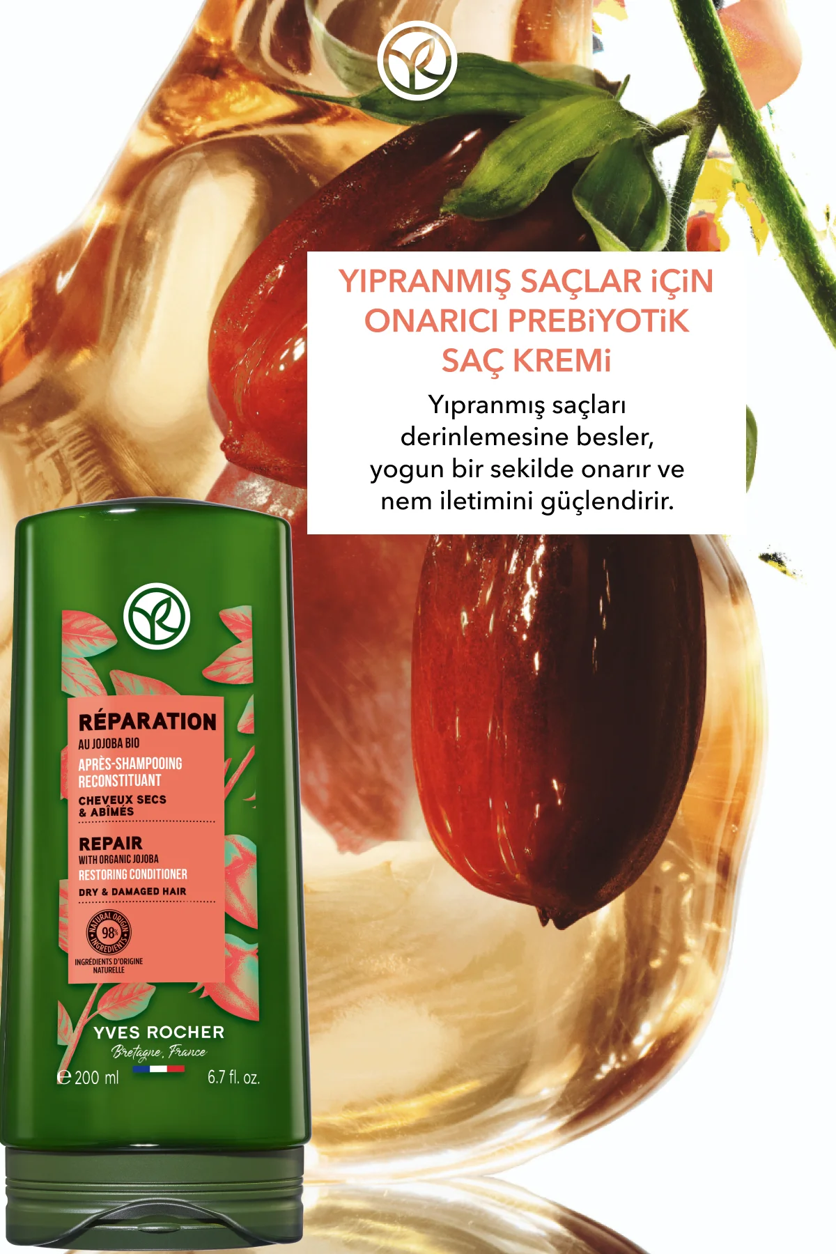 Onarıcı Prebiyotik Saç Kremi - Yıpranmış Saçlar / Reparation - Ve