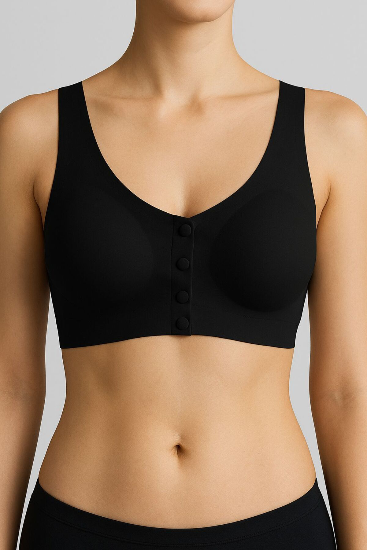 Önden Çıtçıtlı Pedli Lazer Kesim Sütyen