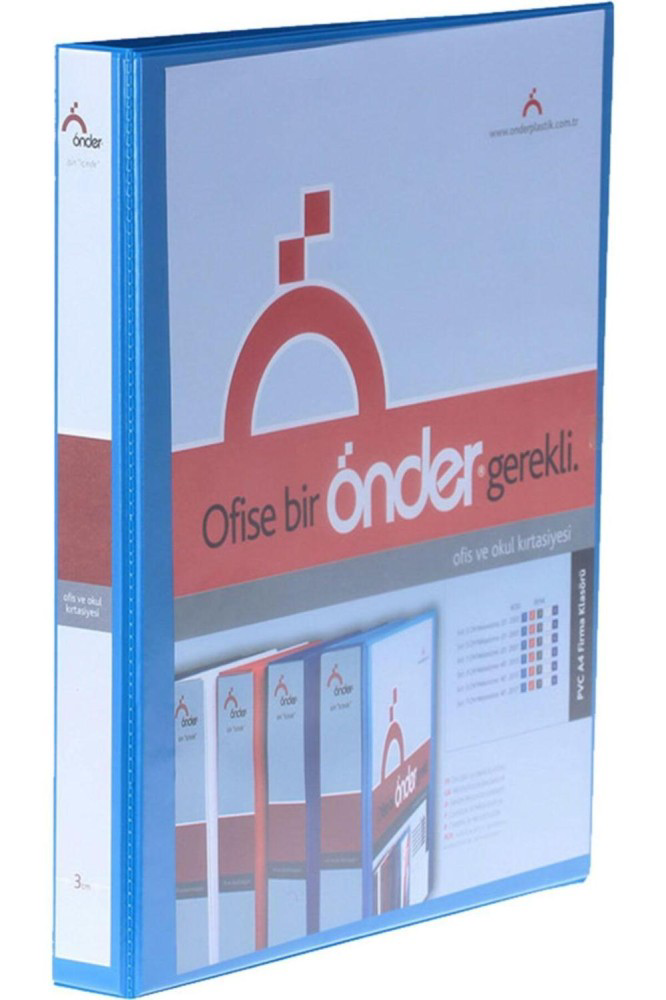 Önder Sunum Klasörü 2 Halkalı 70  MM A4 Lacivert 2007-6