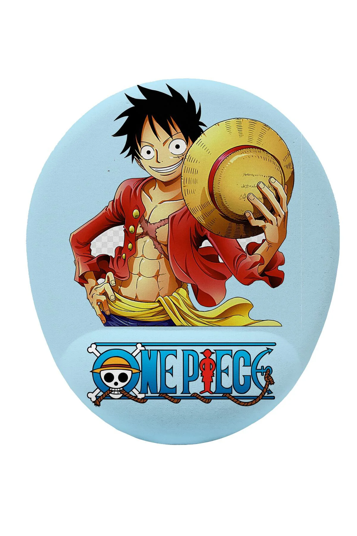 One Piece Anime Bilek Destekli Mouse Pad Ergonomik Kaymaz Taban M