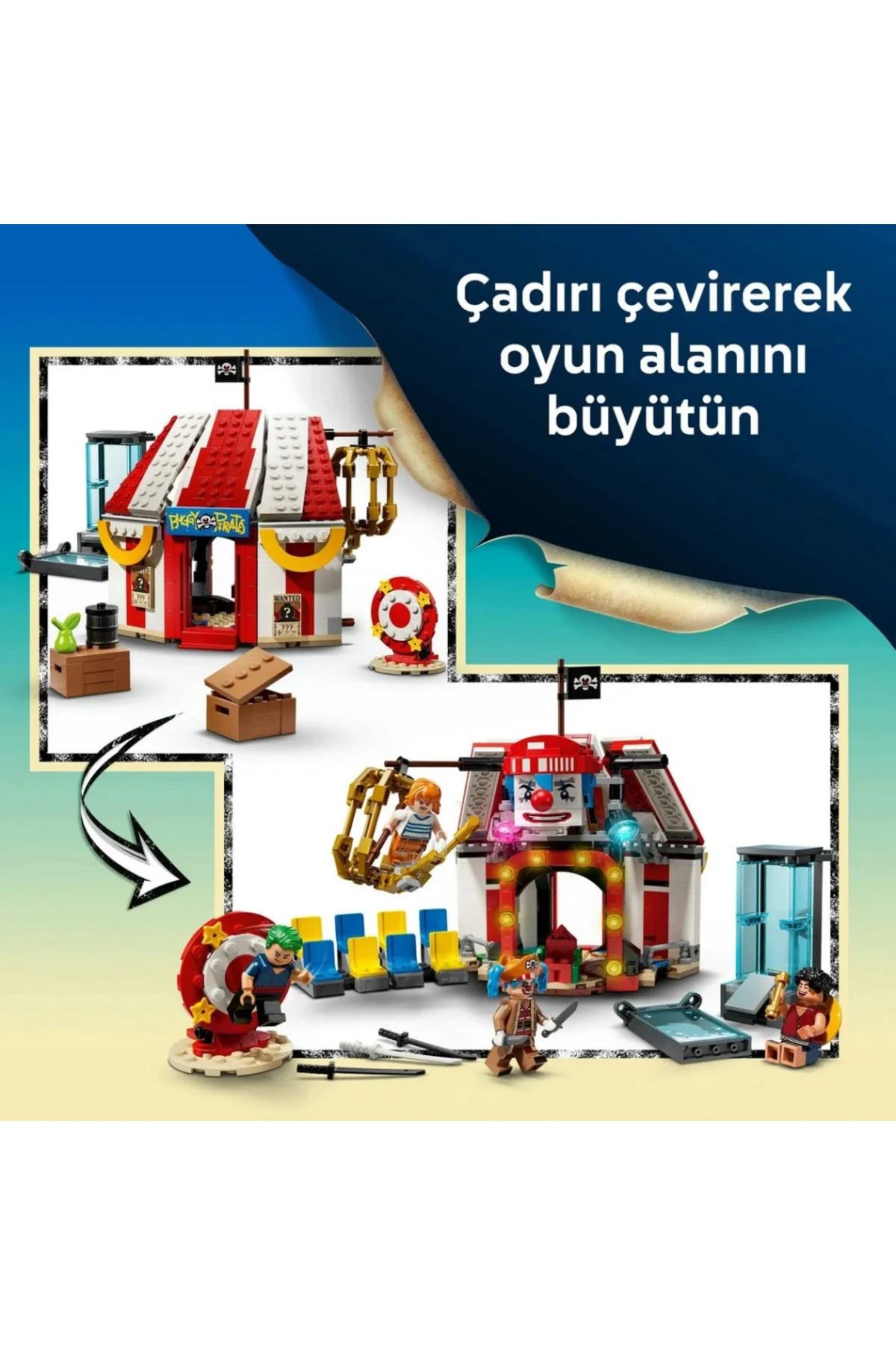 ONE PIECE Palyaço Buggy'nin Sirk Çadırı 75637