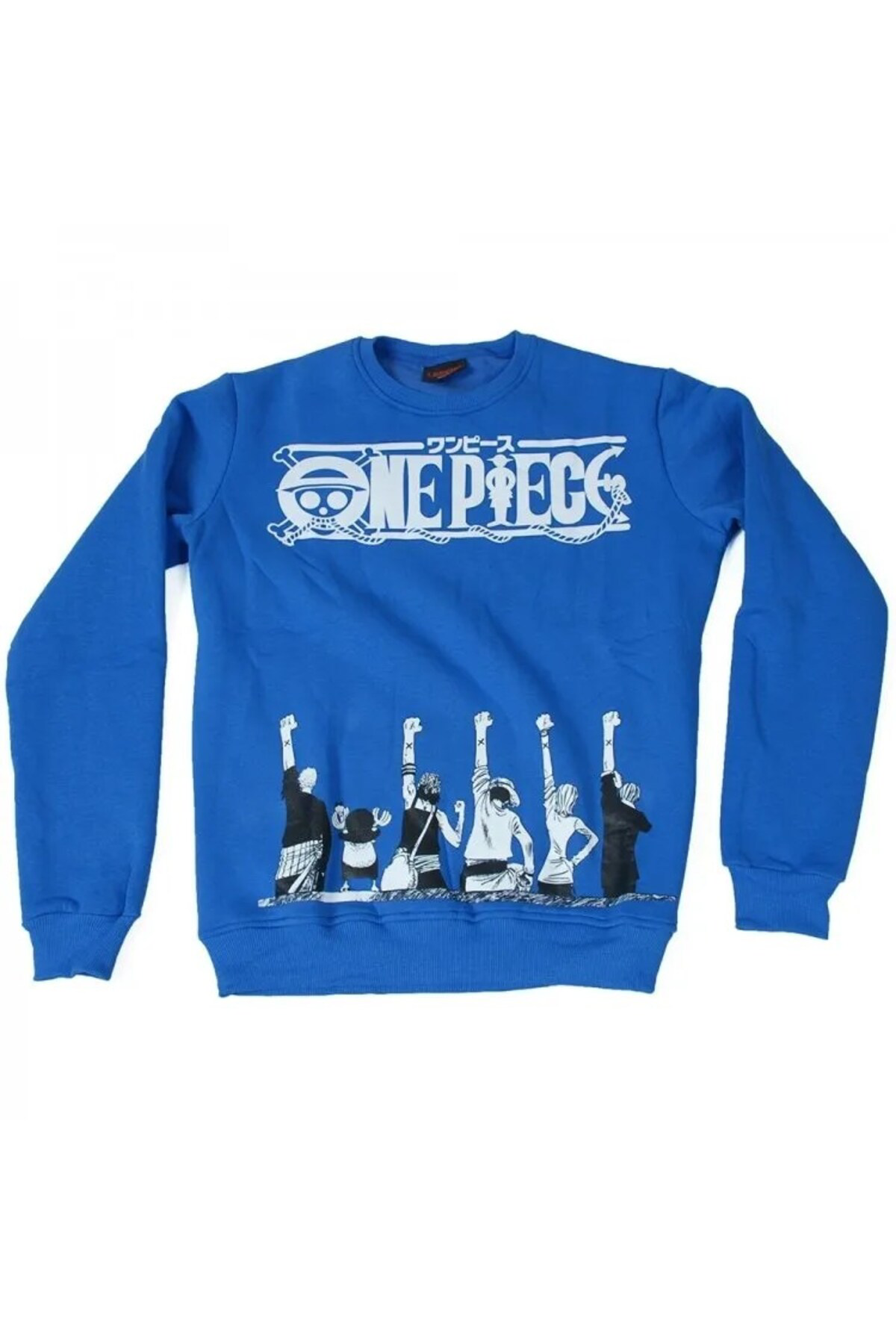 One Piece Raise Fist Sweatshirt Mavi