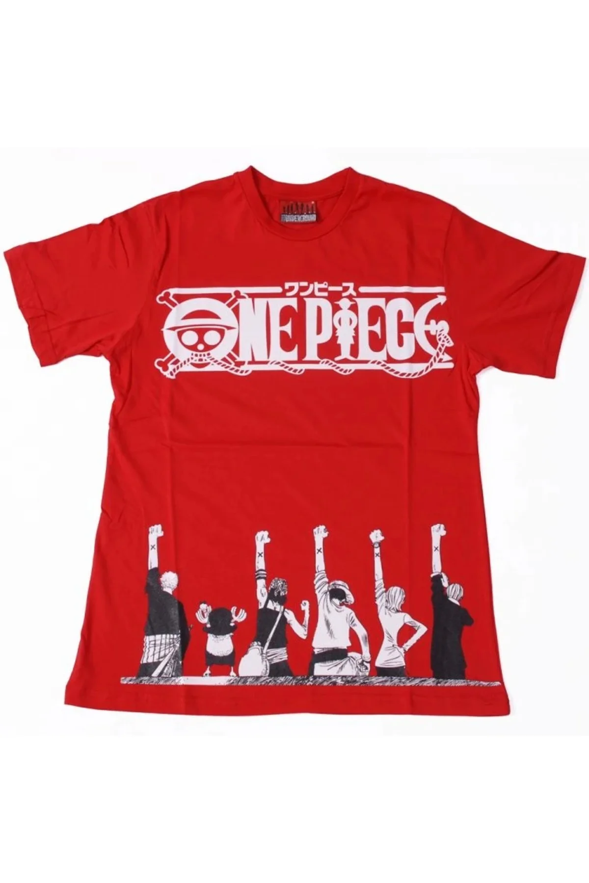 One Piece Raise Fist Tişört Kırmızı