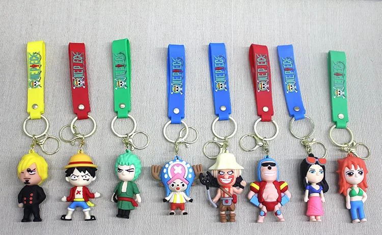 One Piece Silikon Anahtarlık - 21 cm Karışık 12 Adet Fiyatı, Yorumları ve Özellikleri