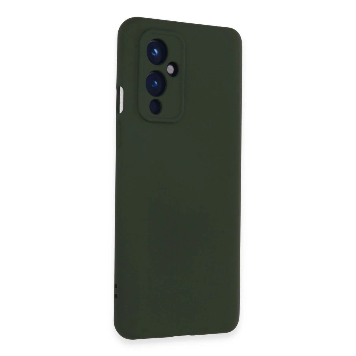 One Plus 9 ile Uyumlu Nano İçi Kadife Silikon Kılıf - Koyu Yeşil