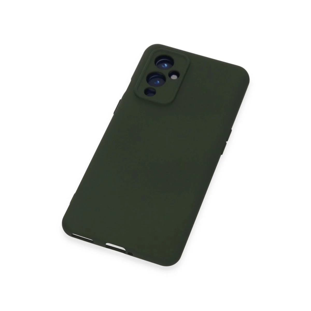 One Plus 9 ile Uyumlu Nano İçi Kadife Silikon Kılıf - Koyu Yeşil