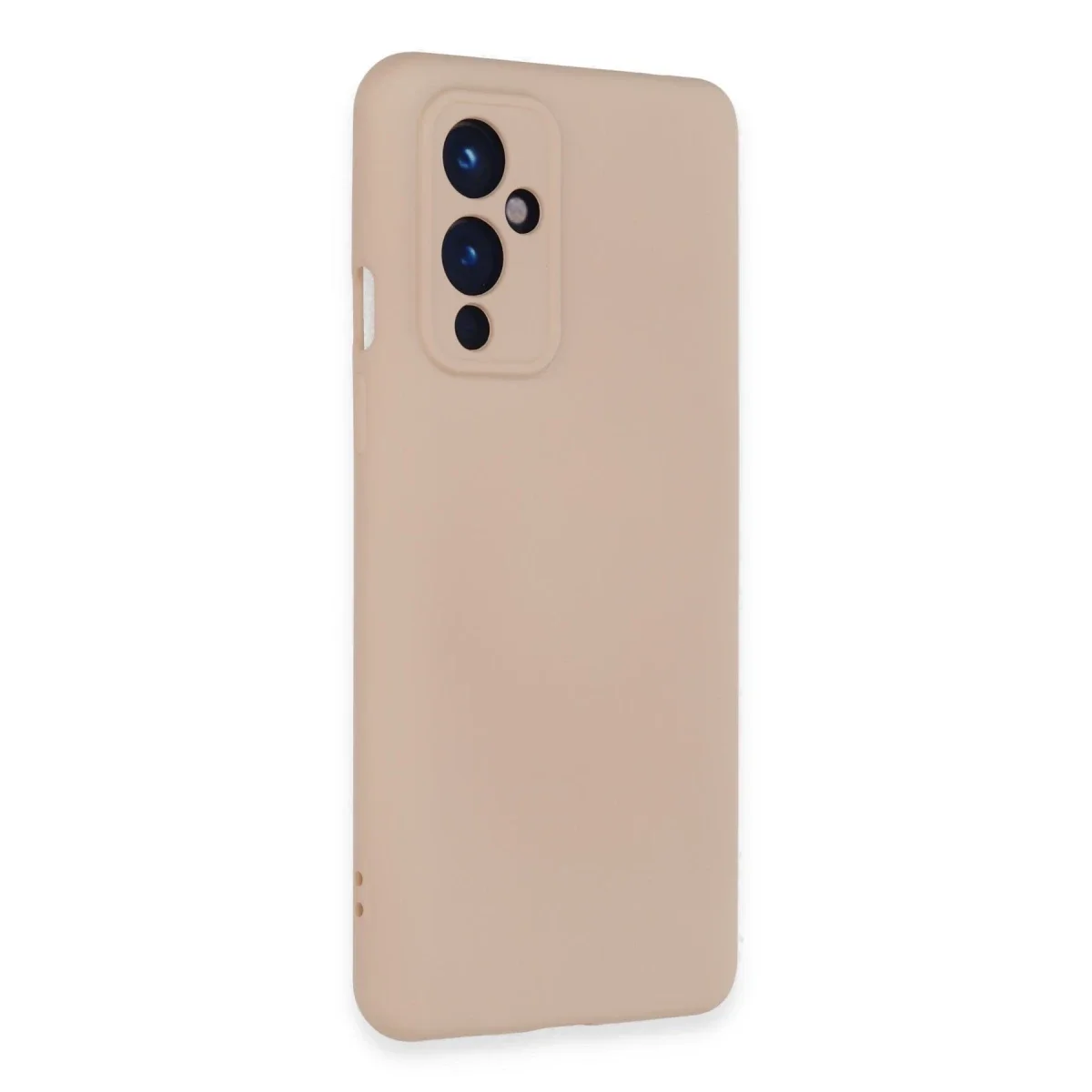 One Plus 9 Kılıf Nano içi Kadife Silikon - Pudra
