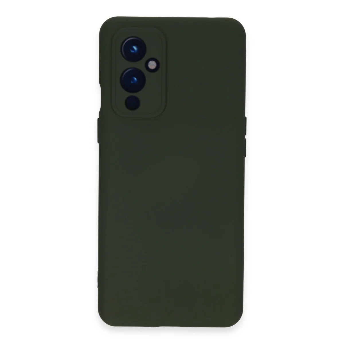 One Plus 9 Kılıf - Nano İçi Kadife Silikon, Koyu Yeşil ve Ultra Şık Koruma