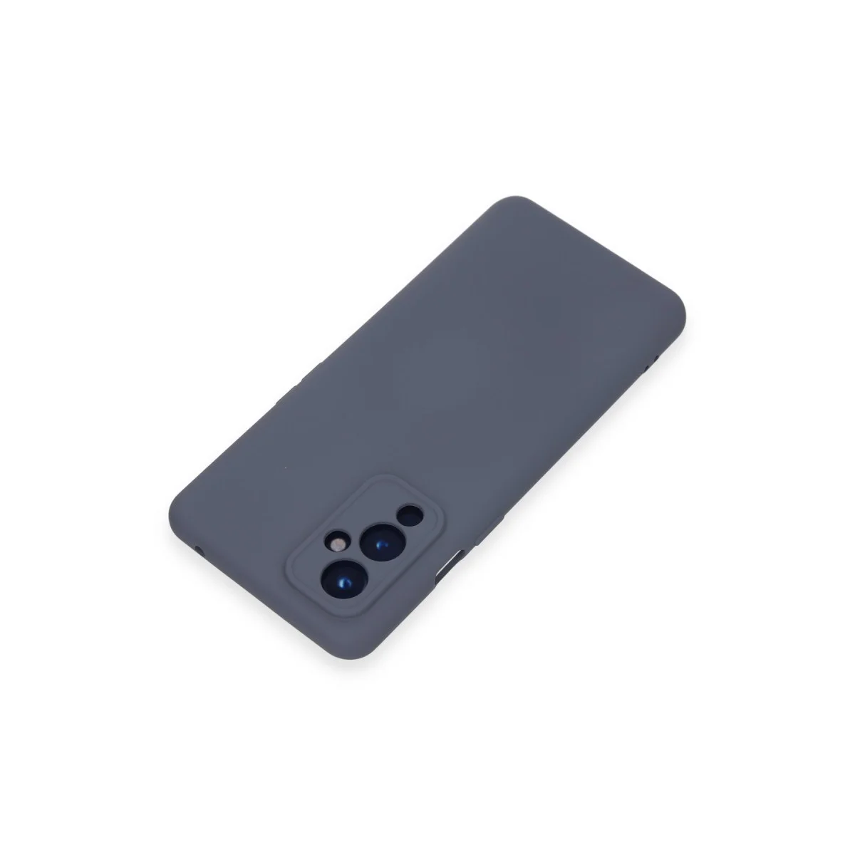 One Plus 9 Kılıf - Nano İçi Kadife Silikon Gri Kılıf - Yerli Üretim Kalitesi
