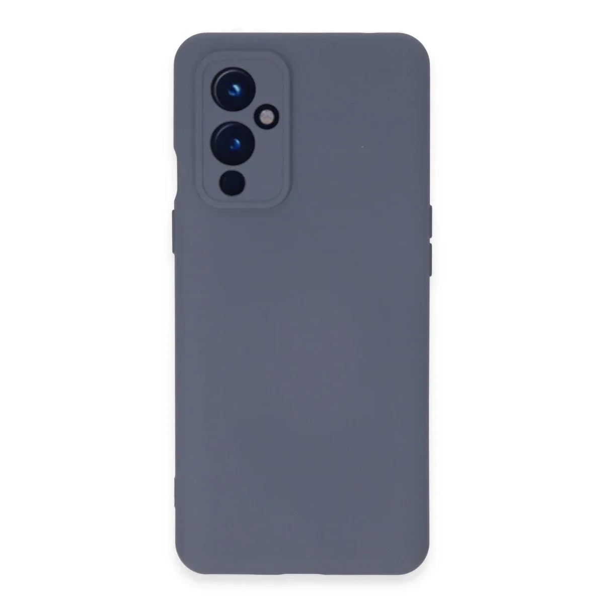 One Plus 9 Kılıf Nano içi Kadife Silikon - Gri
