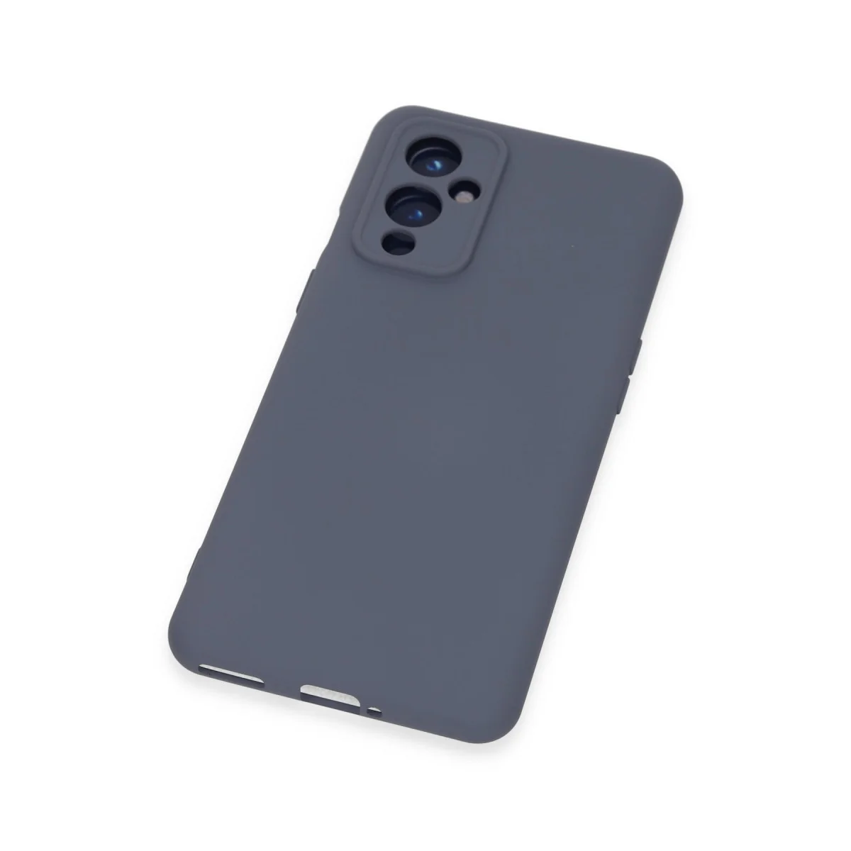 One Plus 9 Kılıf - Nano İçi Kadife Silikon Gri Kılıf - Yerli Üretim Kalitesi