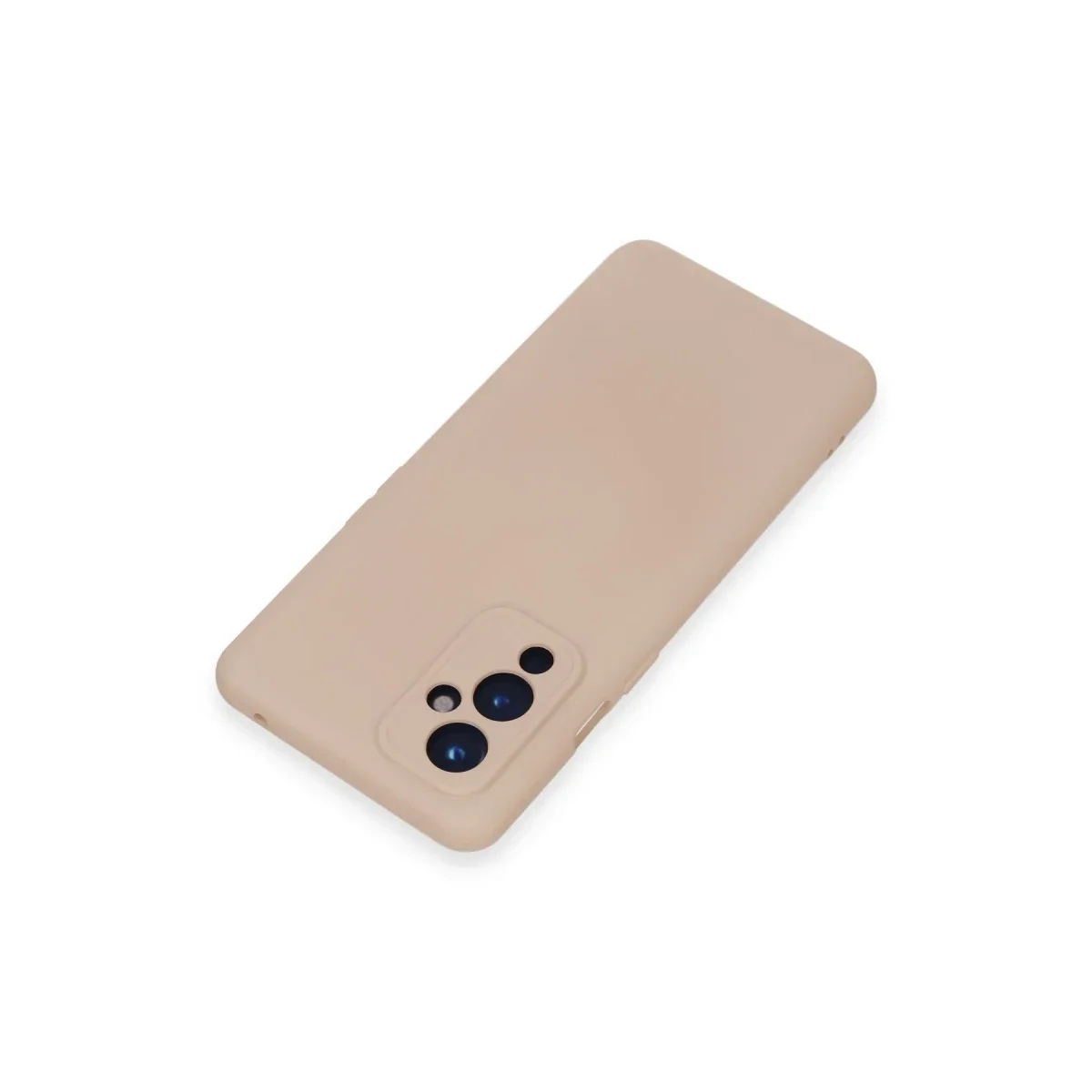 One Plus 9 Kılıf Nano içi Kadife Silikon - Pudra