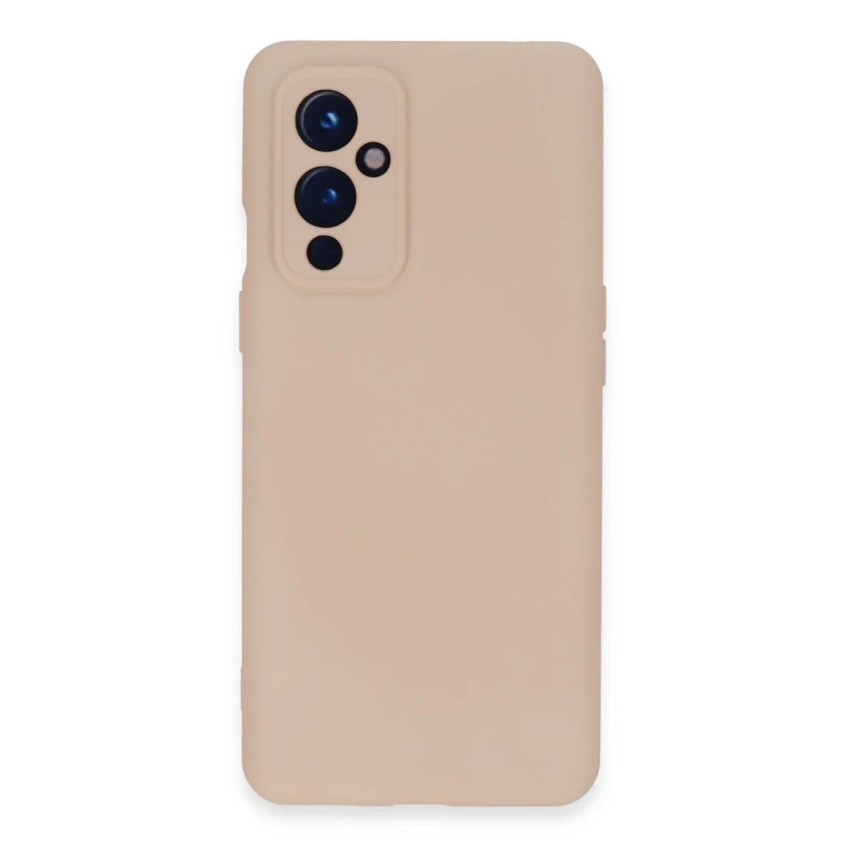 One Plus 9 Kılıf Nano içi Kadife Silikon - Pudra