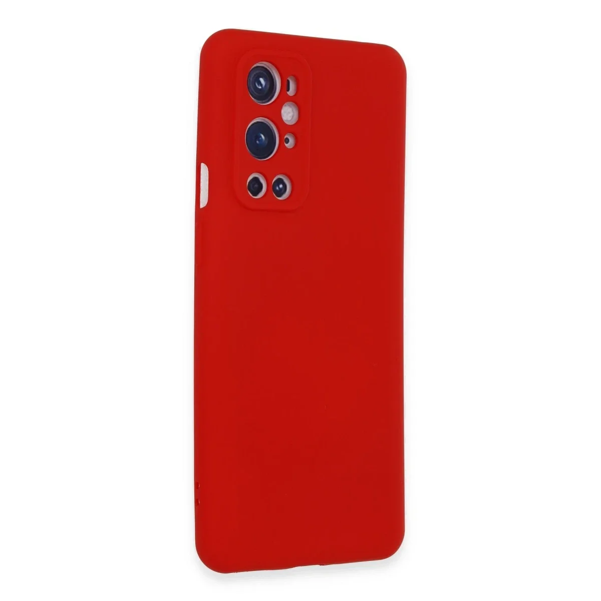 One Plus 9 Pro Kılıf Nano içi Kadife Silikon - Kırmızı