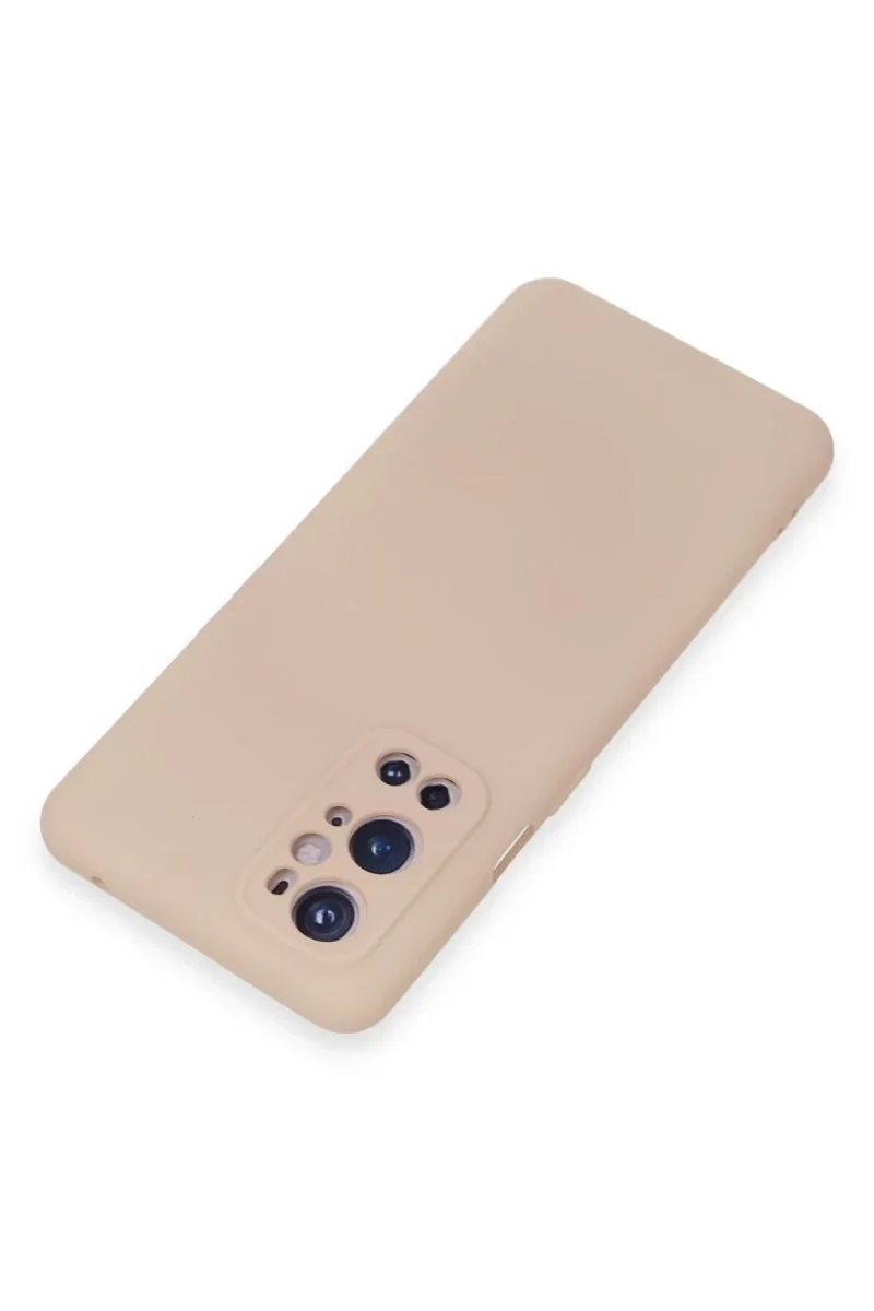 One Plus 9 Pro Kılıf Nano içi Kadife Silikon - Pudra One Plus 9 Pro Kılıf Nano içi Kadife Silikon - Pudra