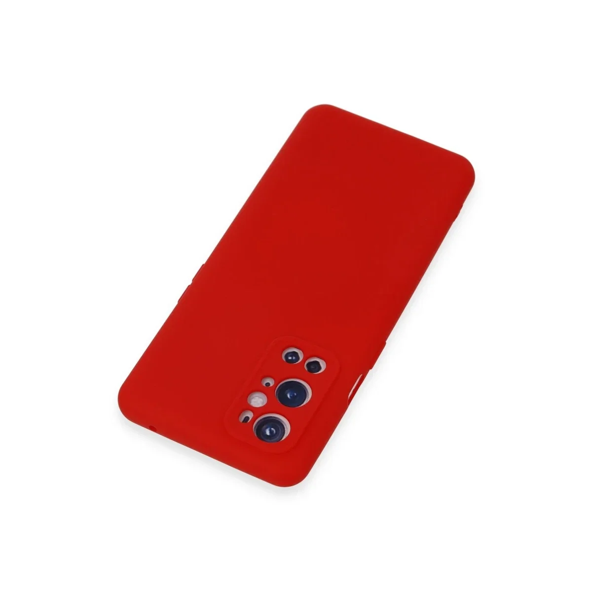 One Plus 9 Pro Kılıf Nano içi Kadife Silikon - Kırmızı