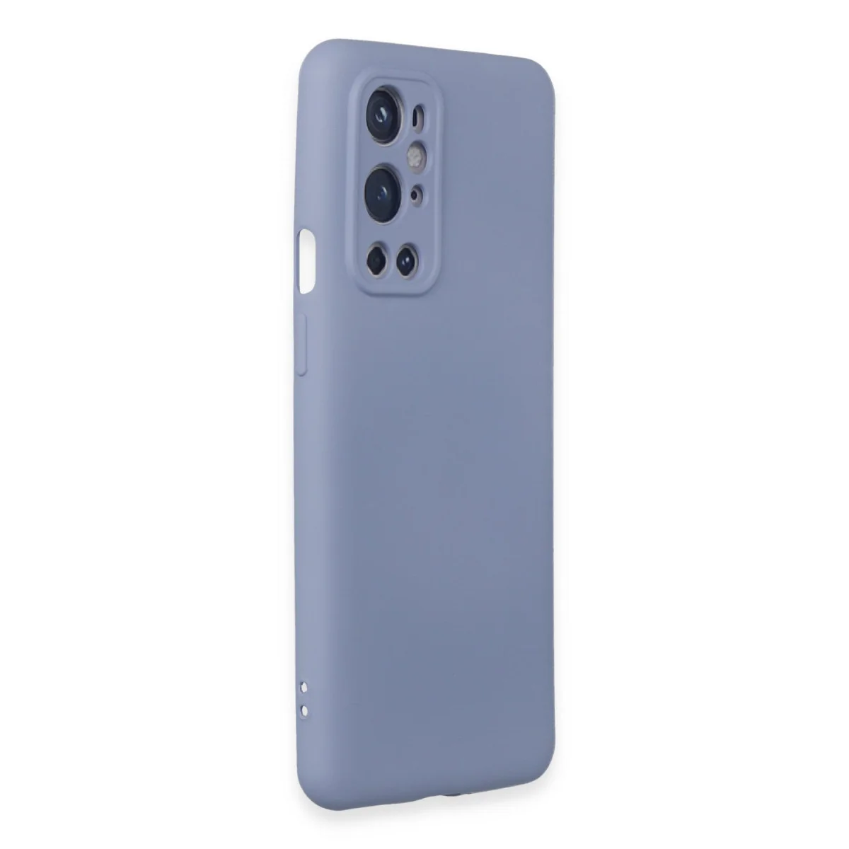 One Plus 9 Pro Nano İçi Kadife Silikon Kılıf - Mor ve Ultra Şık