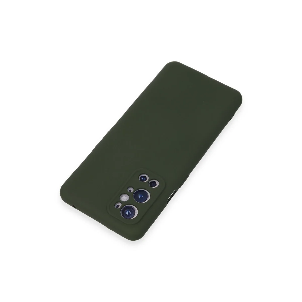 One Plus 9 Pro Nano İçi Kadife Silikon Kılıf - Koyu Yeşil Premium Koruma