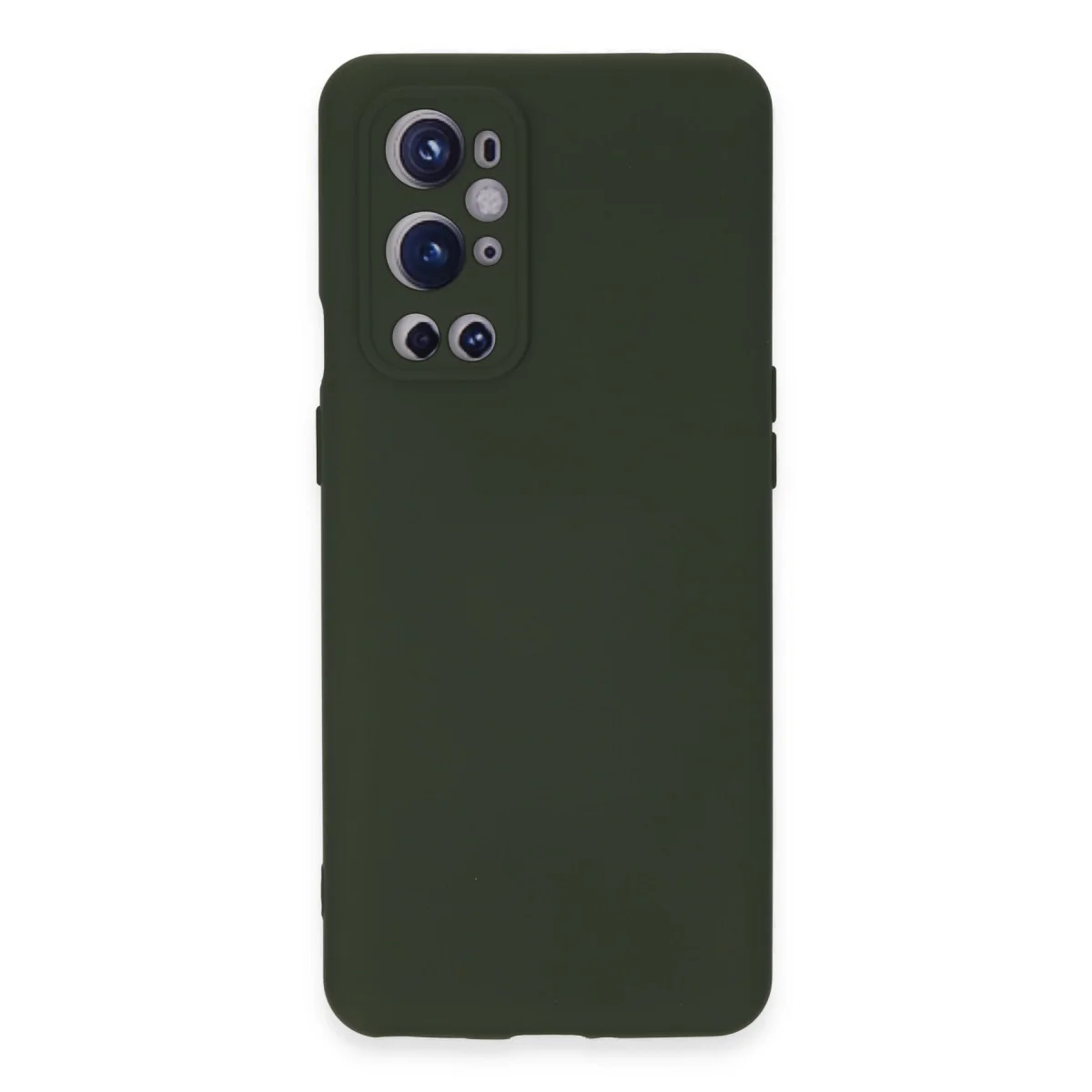 One Plus 9 Pro Nano İçi Kadife Silikon Kılıf - Koyu Yeşil Premium Koruma