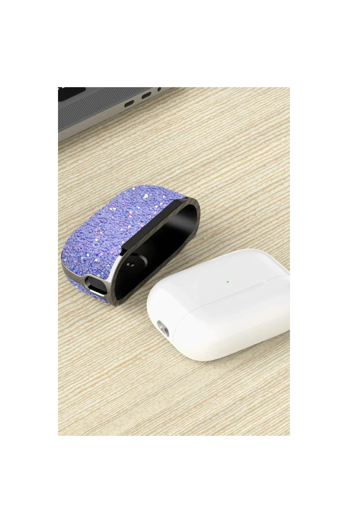 Onegif Airpods 2 (2.nesil) Bright Simli Airpods Kapak - Gümüş Onegif Airpods 2 (2.nesil) Bright Simli Airpods Kapak - Gümüş