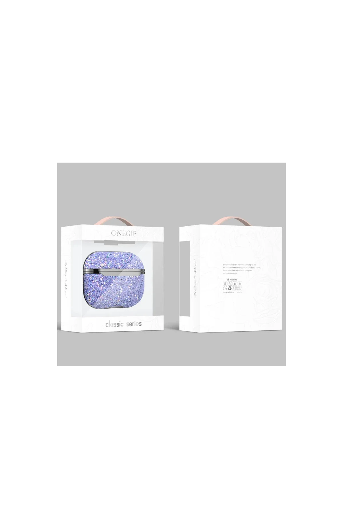 Onegif Airpods Pro 2 (2.nesil) Bright Simli Airpods Kapak - Siyah Onegif Airpods Pro 2 (2.nesil) Bright Simli Airpods Kapak - Siyah