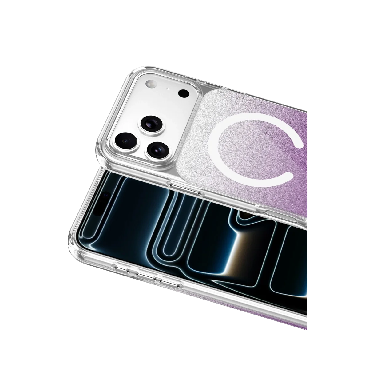 Onegif Apple İphone 17 Pro Sora Simli Magsafe Kapak - Mor