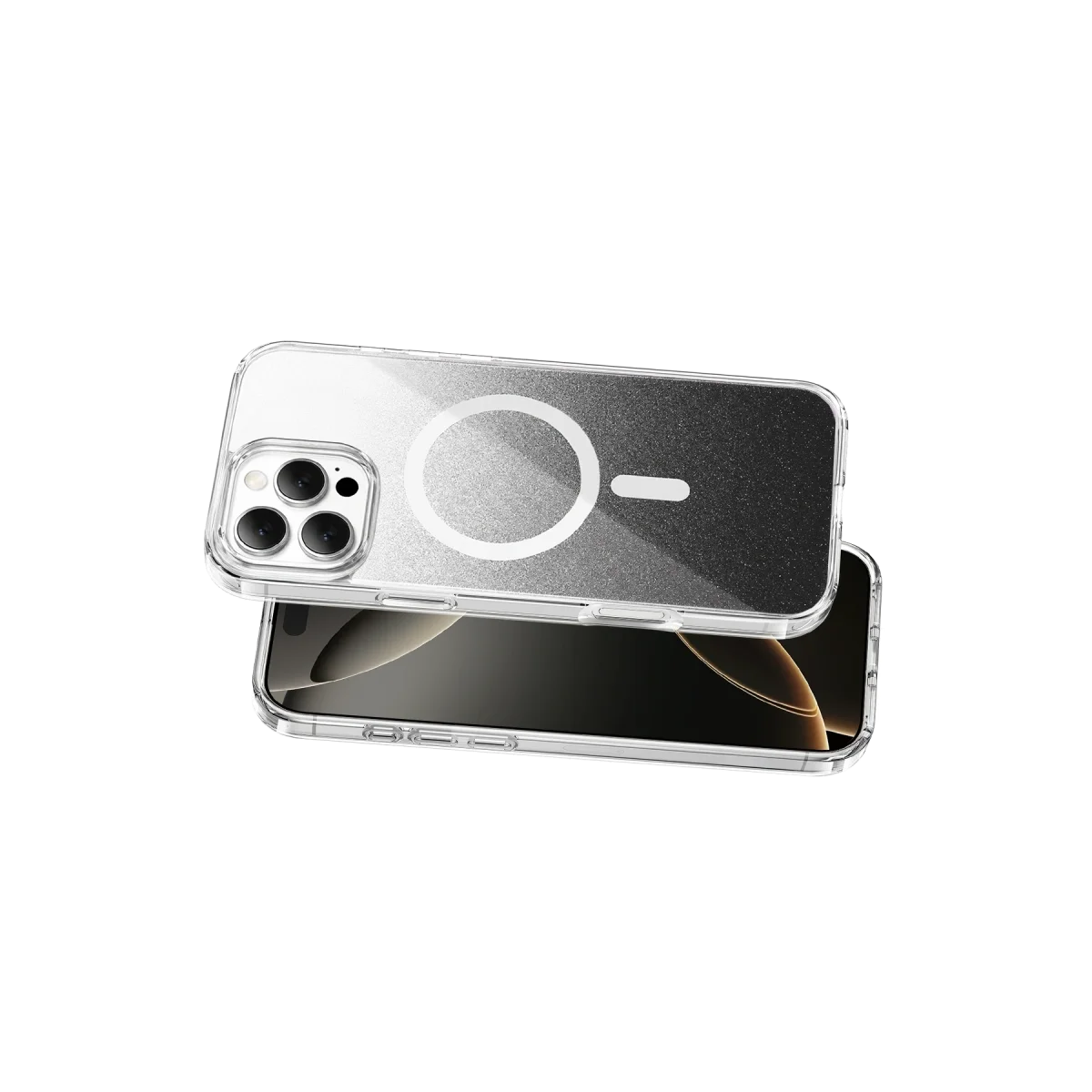 Onegif Apple İphone 16 Pro Max Sora Simli Magsafe Kapak - Siyah