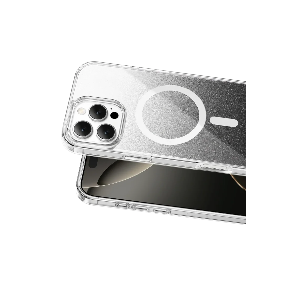 Onegif Apple İphone 16 Pro Max Sora Simli Magsafe Kapak - Siyah