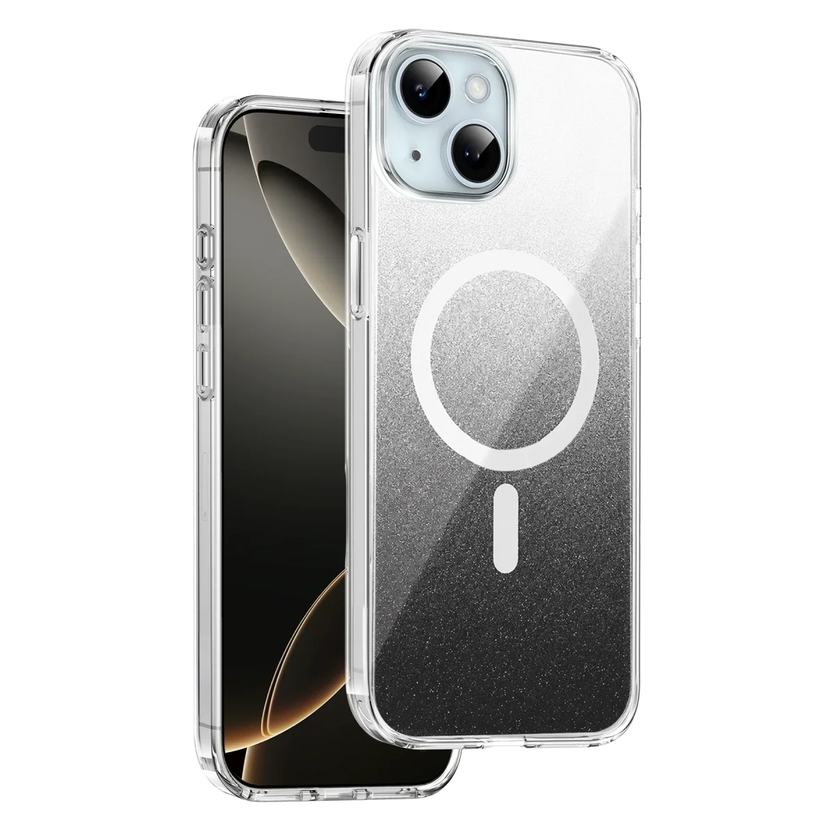 Onegif Apple İphone 15 Sora Simli Magsafe Kapak - Siyah