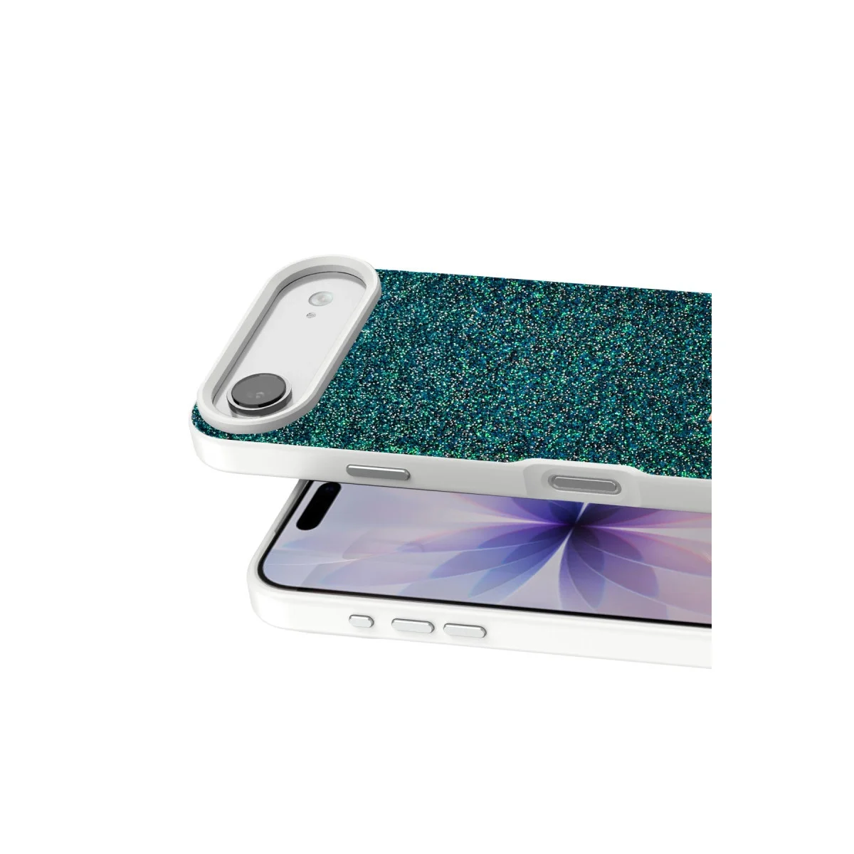 Onegif Apple İphone 17 Air Bright Simli Kapak - Koyu Yeşil Onegif Apple İphone 17 Air Bright Simli Kapak - Koyu Yeşil