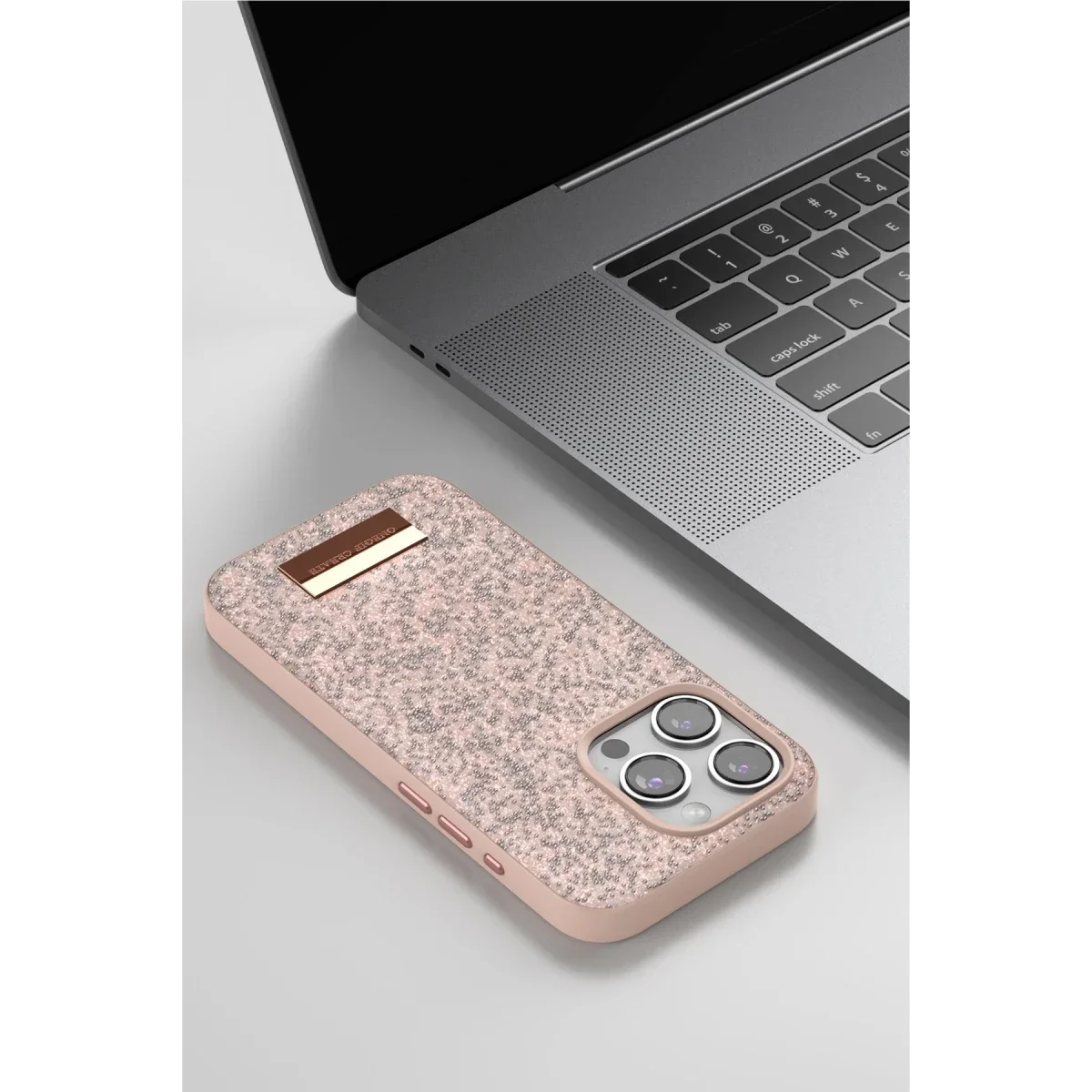 Onegif Apple iPhone 14 Bright Simli Kapak - Gümüş
