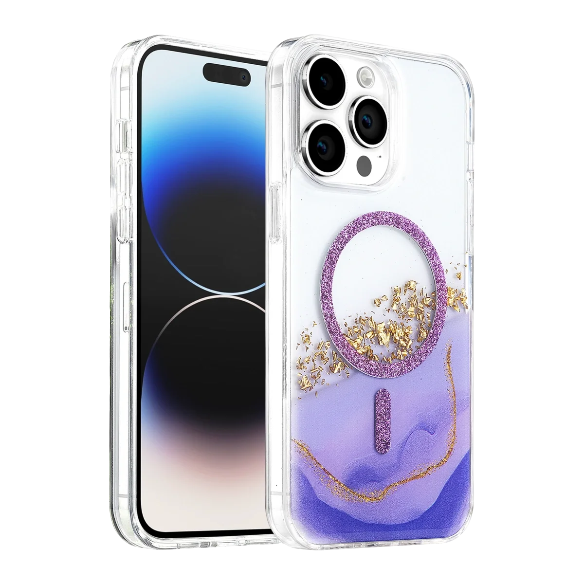 Onegif Apple İphone 15 Pro Max Lotus Simli Magsafe Kapak - Mor Fiyatı, Yorumları ve Özellikleri