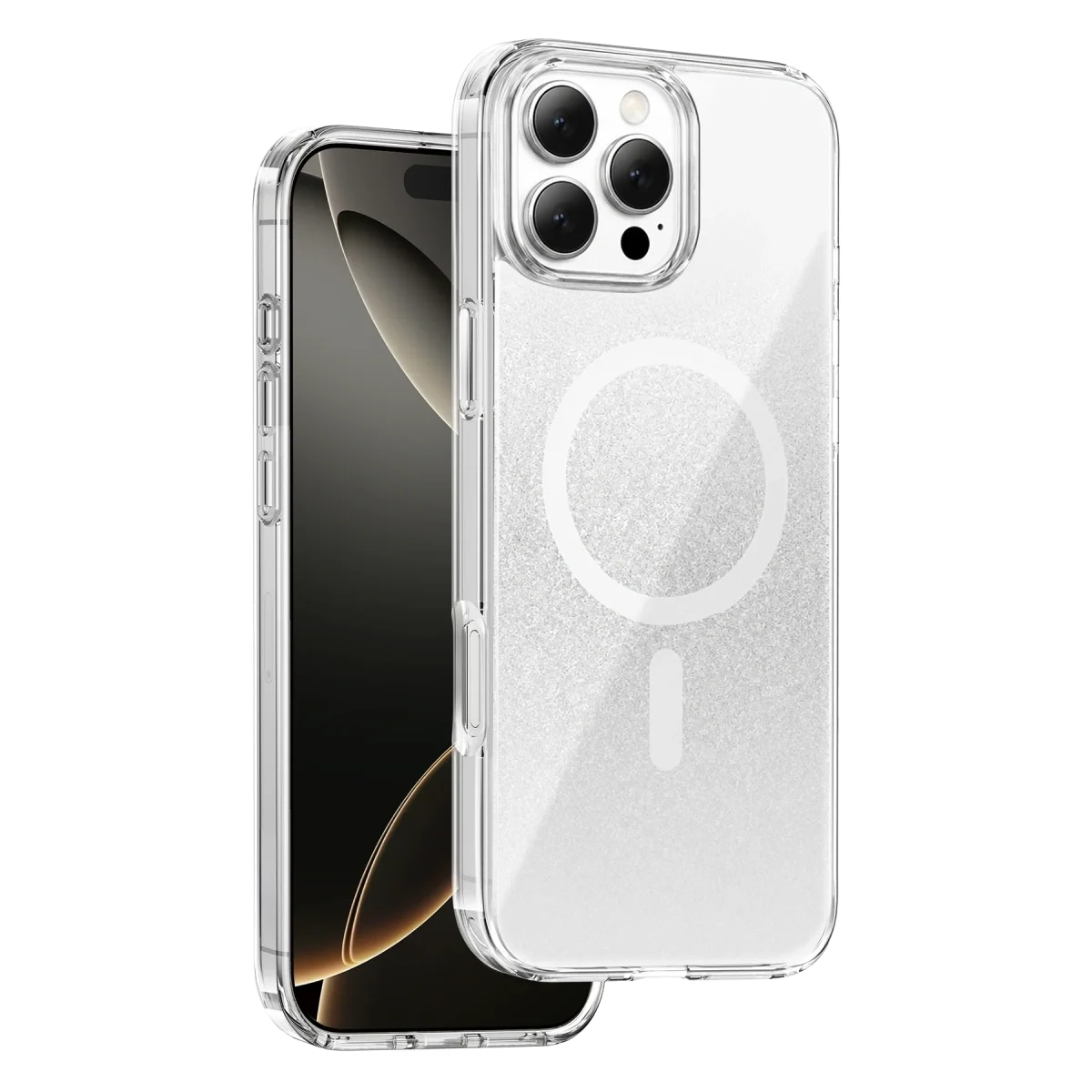 Onegif Apple İphone 16 Pro Max Sora Simli Magsafe Kapak - Beyaz Onegif Apple İphone 16 Pro Max Sora Simli Magsafe Kapak - Beyaz