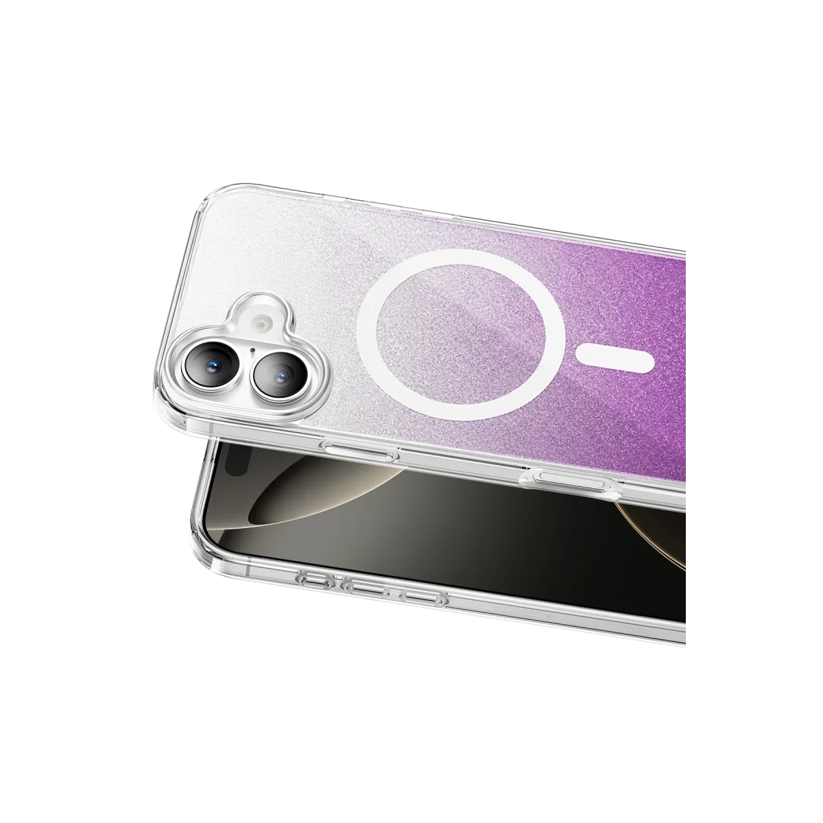 Onegif Apple İphone 17 Sora Simli Magsafe Kapak - Mor